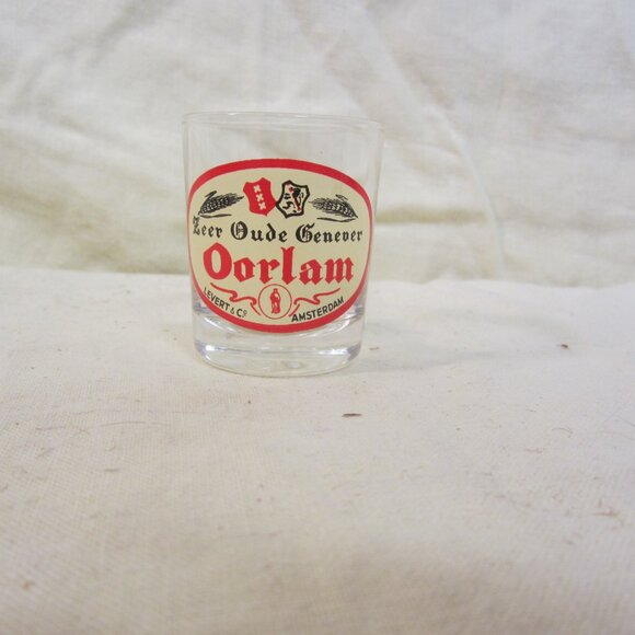 RARE VTG OORLAM SEER OUDE GENEVER AMSTERDAM SHOT GLASS SOUVENIR - Picture 2 of 7